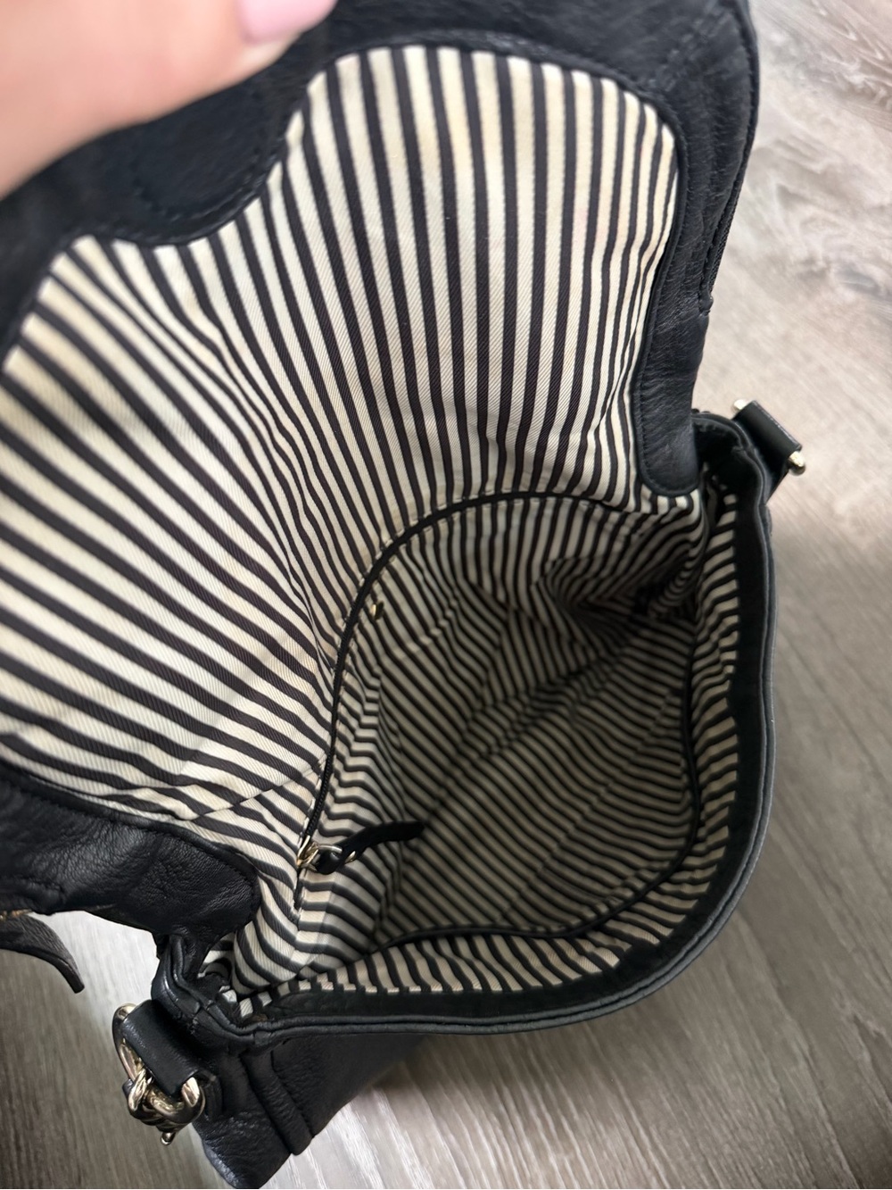 Kate Spade Black Leather Shoulder Hobo Bag - Picture 5 of 7